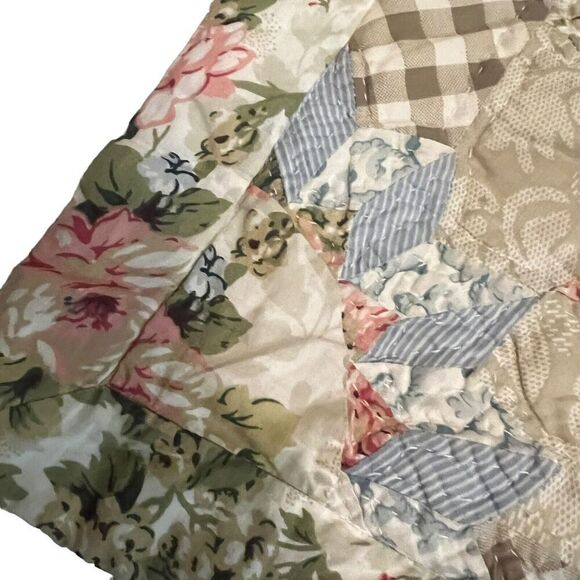 LONESTAR Quilt PILOW SHAM Standard Set (2) Shams Only Hand Stitched Colorful - Picture 3 of 8